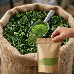 Organic style dried moringa leaves, natural herbal leaves for plant-based tea infusion 20kg