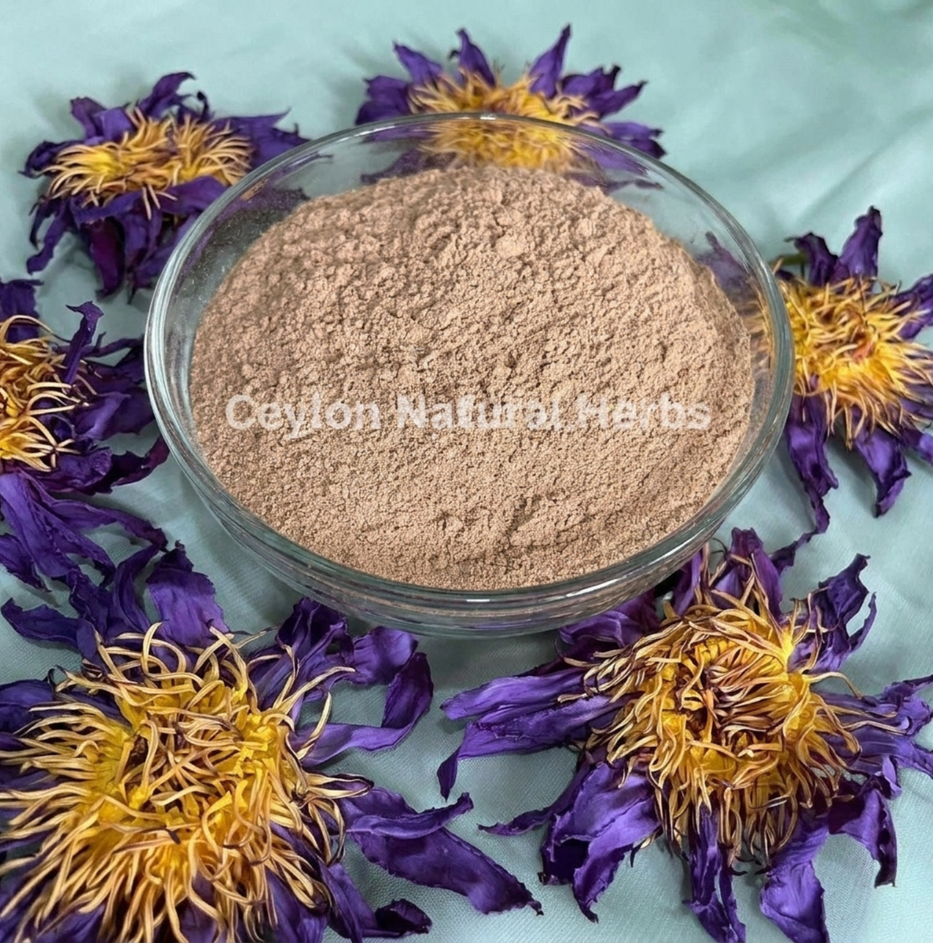 Dried Blue Lotus Flowers Powder for daily herbal tea use