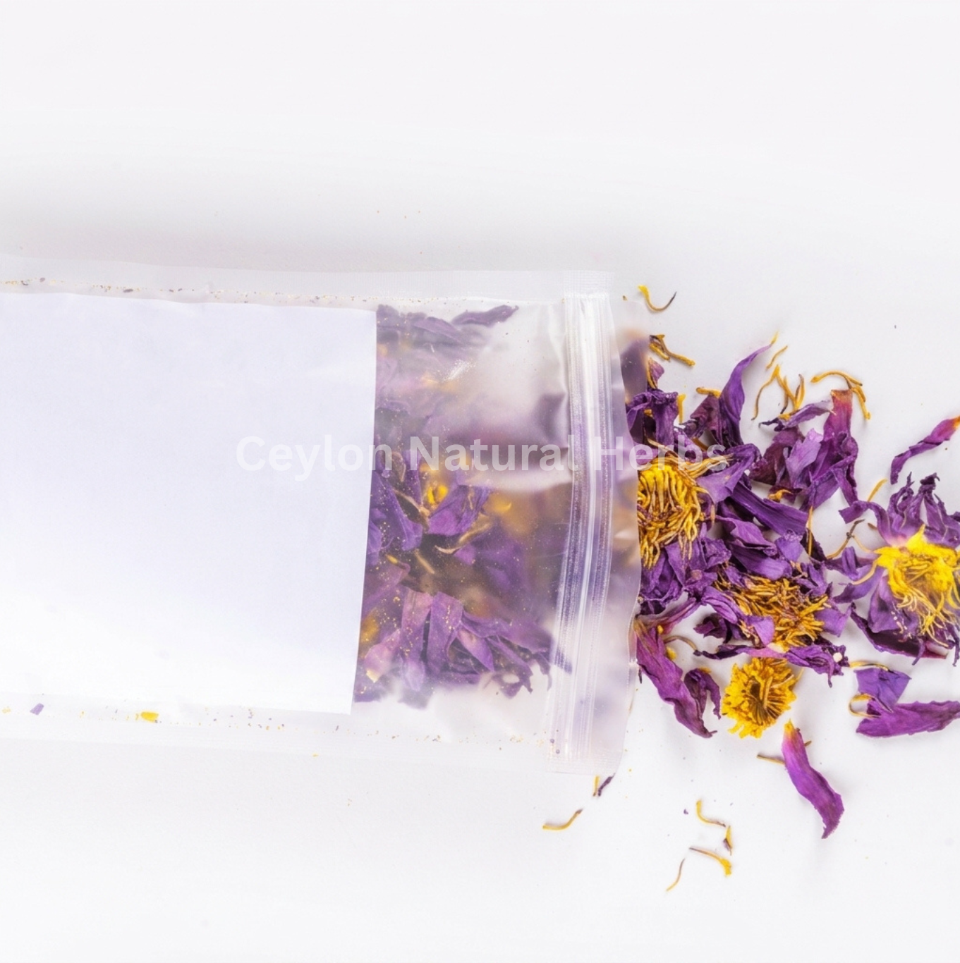Dried Blue Lotus Flowers used for calming herbal tea