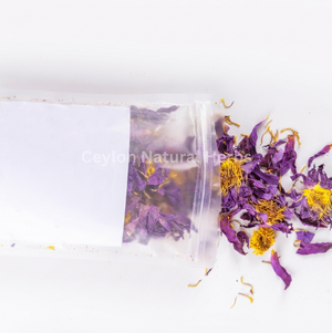 Dried Blue Lotus Flowers used for calming herbal tea