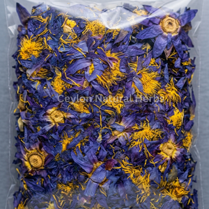 Dried Blue Lotus Flowers used for calming herbal tea