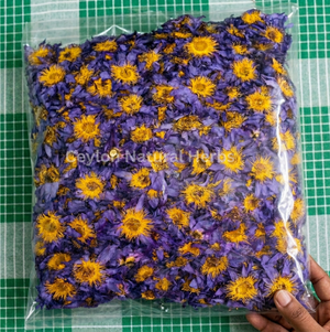Dried Blue Lotus Flowers used for calming herbal tea