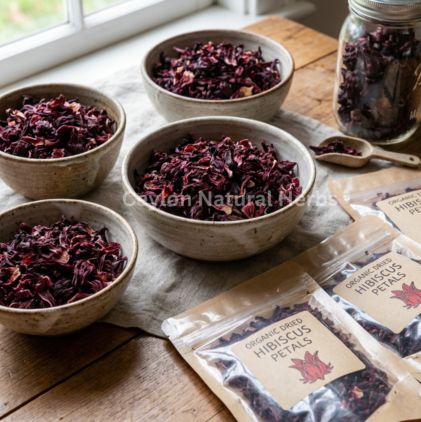 High quality hibiscus petals natural dried floral tea 1kg