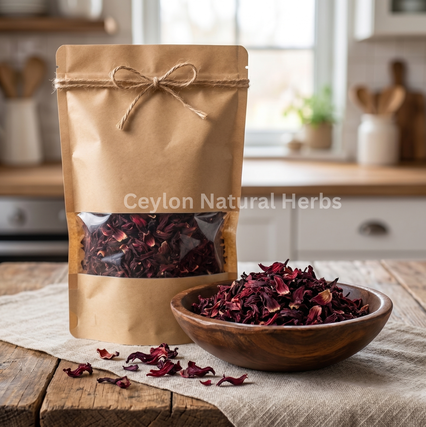 Dried hibiscus flowers for herbal tea preparation 20kg