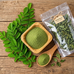 Export quality dried moringa leaves for global herbal tea market, premium natural leaves 1kg