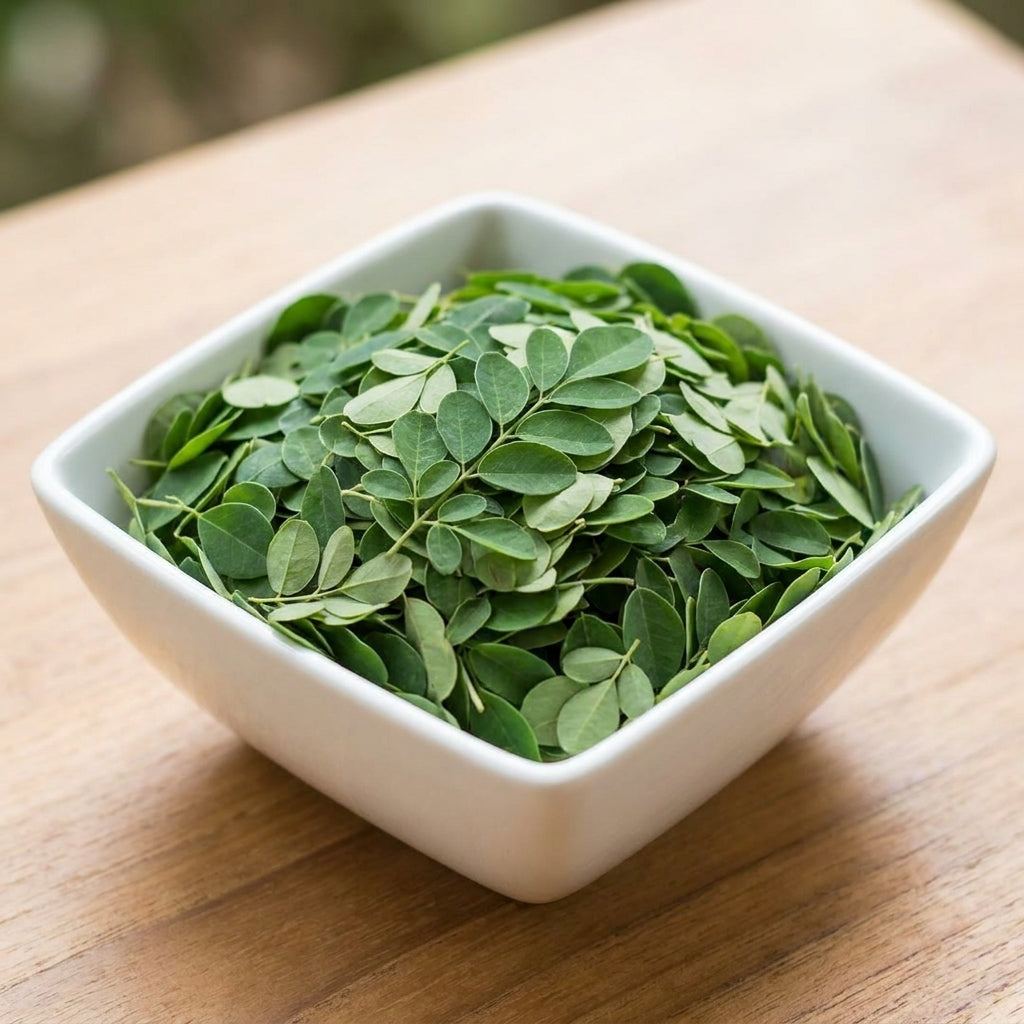 Dried moringa leaves for herbal tea, loose leaf infusion, natural caffeine-free drink 1kg