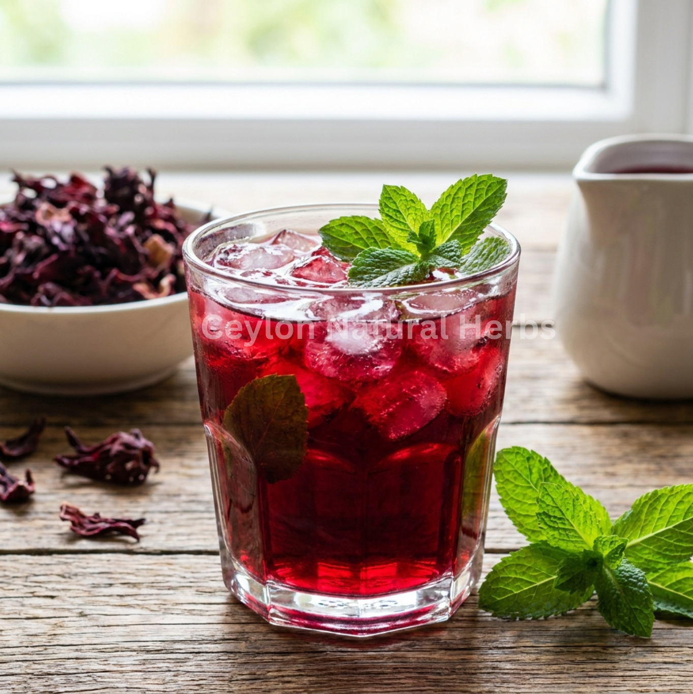 Loose hibiscus tea flowers natural caffeine free infusion 20kg