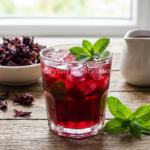 Loose hibiscus tea flowers natural caffeine free infusion 20kg
