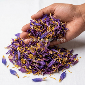 Dried Blue Lotus Flowers mix parts traditional herbal tea ingredient