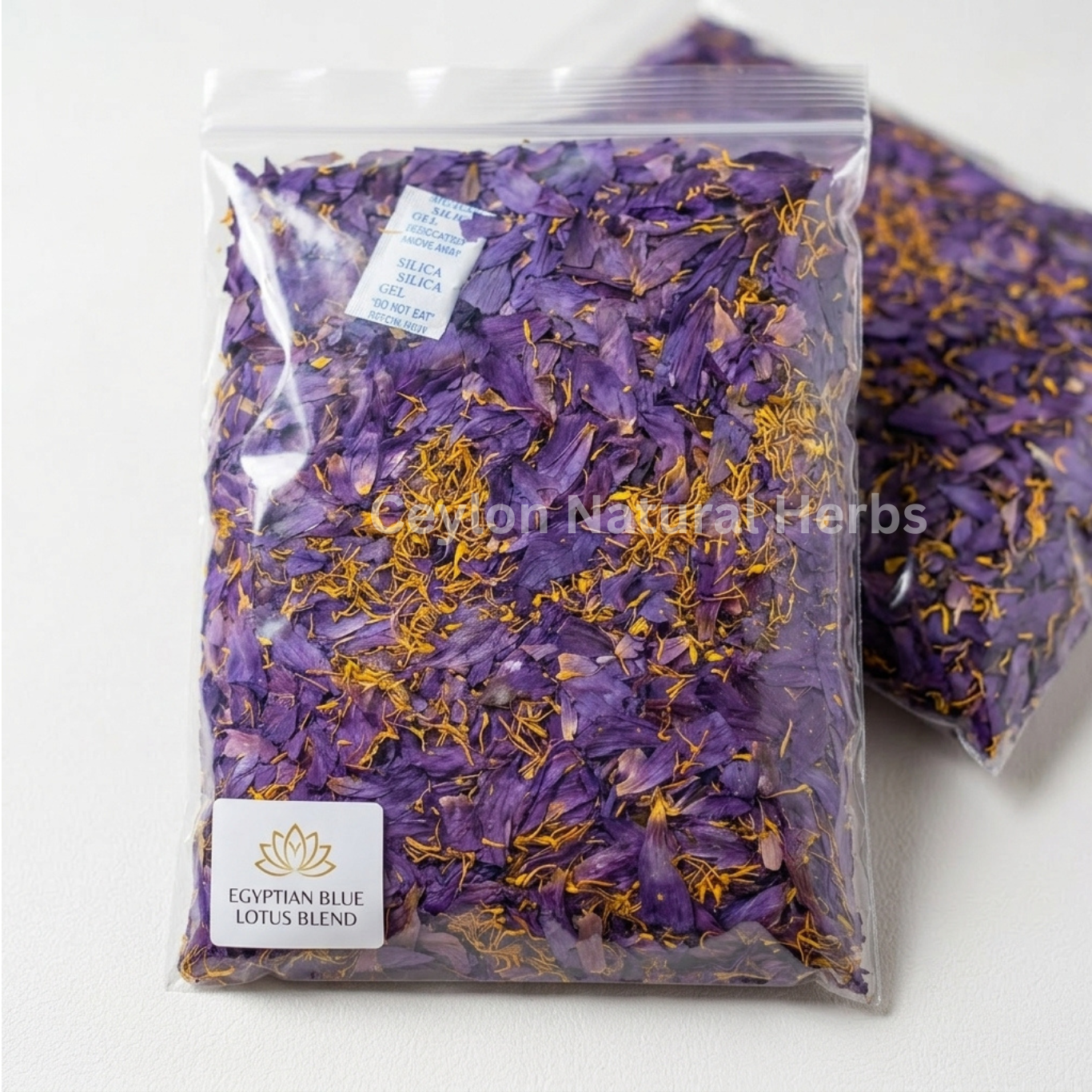 Dried Blue Lotus Flowers mix parts traditional herbal tea ingredient