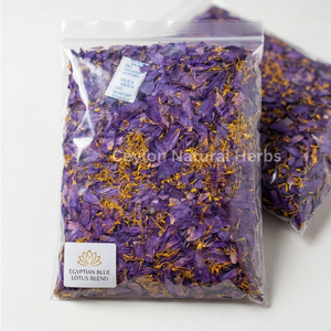 Dried Blue Lotus Flowers mix parts traditional herbal tea ingredient
