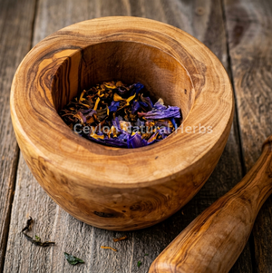 Dried Blue Lotus Flowers mix parts traditional herbal tea ingredient