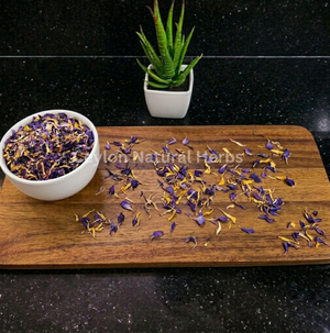 Whole dried Blue Lotus Flowers Petals for tea and infusion